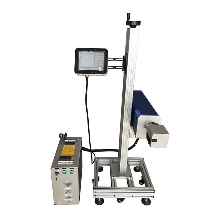 CO2 Flying Laser Marking Machine For Plastic