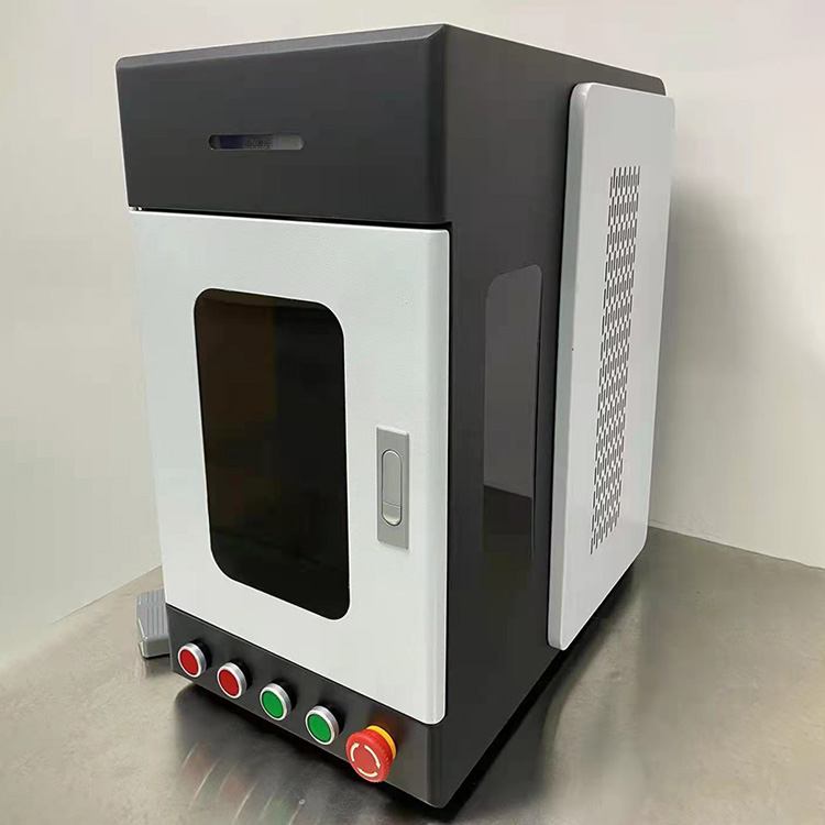 Enclosed Cabinet Portable Plastic Parts Metal Steel Uv Laser Marking Machine